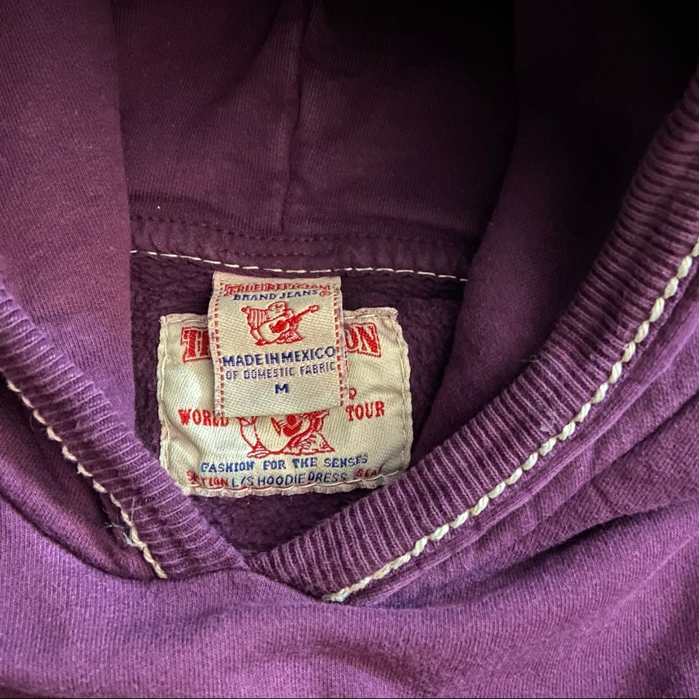 True Religion Girls Purple Hoodie Dress size-M - Picture 5 of 6